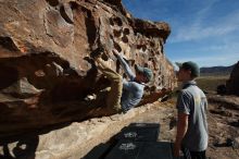 Bouldering in Hueco Tanks on 04/06/2019 with Blue Lizard Climbing and Yoga

Filename: SRM_20190406_0913360.jpg
Aperture: f/5.6
Shutter Speed: 1/400
Body: Canon EOS-1D Mark II
Lens: Canon EF 16-35mm f/2.8 L