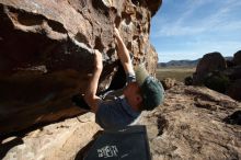 Bouldering in Hueco Tanks on 04/06/2019 with Blue Lizard Climbing and Yoga

Filename: SRM_20190406_0916560.jpg
Aperture: f/5.6
Shutter Speed: 1/320
Body: Canon EOS-1D Mark II
Lens: Canon EF 16-35mm f/2.8 L