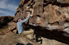 Bouldering in Hueco Tanks on 04/06/2019 with Blue Lizard Climbing and Yoga

Filename: SRM_20190406_0922110.jpg
Aperture: f/5.6
Shutter Speed: 1/640
Body: Canon EOS-1D Mark II
Lens: Canon EF 16-35mm f/2.8 L