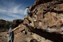 Bouldering in Hueco Tanks on 04/06/2019 with Blue Lizard Climbing and Yoga

Filename: SRM_20190406_0922200.jpg
Aperture: f/5.6
Shutter Speed: 1/640
Body: Canon EOS-1D Mark II
Lens: Canon EF 16-35mm f/2.8 L