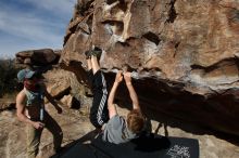 Bouldering in Hueco Tanks on 04/06/2019 with Blue Lizard Climbing and Yoga

Filename: SRM_20190406_0929580.jpg
Aperture: f/5.6
Shutter Speed: 1/500
Body: Canon EOS-1D Mark II
Lens: Canon EF 16-35mm f/2.8 L