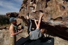 Bouldering in Hueco Tanks on 04/06/2019 with Blue Lizard Climbing and Yoga

Filename: SRM_20190406_0930090.jpg
Aperture: f/5.6
Shutter Speed: 1/500
Body: Canon EOS-1D Mark II
Lens: Canon EF 16-35mm f/2.8 L