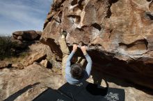 Bouldering in Hueco Tanks on 04/06/2019 with Blue Lizard Climbing and Yoga

Filename: SRM_20190406_0932371.jpg
Aperture: f/5.6
Shutter Speed: 1/400
Body: Canon EOS-1D Mark II
Lens: Canon EF 16-35mm f/2.8 L
