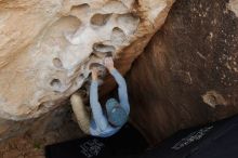 Bouldering in Hueco Tanks on 04/06/2019 with Blue Lizard Climbing and Yoga

Filename: SRM_20190406_1137480.jpg
Aperture: f/5.6
Shutter Speed: 1/200
Body: Canon EOS-1D Mark II
Lens: Canon EF 16-35mm f/2.8 L