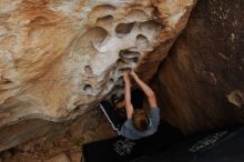 Bouldering in Hueco Tanks on 04/06/2019 with Blue Lizard Climbing and Yoga

Filename: SRM_20190406_1144540.jpg
Aperture: f/5.6
Shutter Speed: 1/250
Body: Canon EOS-1D Mark II
Lens: Canon EF 16-35mm f/2.8 L