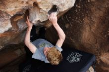 Bouldering in Hueco Tanks on 04/06/2019 with Blue Lizard Climbing and Yoga

Filename: SRM_20190406_1145460.jpg
Aperture: f/5.6
Shutter Speed: 1/400
Body: Canon EOS-1D Mark II
Lens: Canon EF 16-35mm f/2.8 L