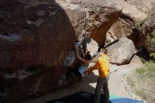 Bouldering in Hueco Tanks on 04/13/2019 with Blue Lizard Climbing and Yoga

Filename: SRM_20190413_0957300.jpg
Aperture: f/5.6
Shutter Speed: 1/400
Body: Canon EOS-1D Mark II
Lens: Canon EF 16-35mm f/2.8 L