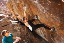 Bouldering in Hueco Tanks on 04/13/2019 with Blue Lizard Climbing and Yoga

Filename: SRM_20190413_1028250.jpg
Aperture: f/5.6
Shutter Speed: 1/200
Body: Canon EOS-1D Mark II
Lens: Canon EF 16-35mm f/2.8 L