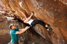 Bouldering in Hueco Tanks on 04/13/2019 with Blue Lizard Climbing and Yoga

Filename: SRM_20190413_1042100.jpg
Aperture: f/5.0
Shutter Speed: 1/250
Body: Canon EOS-1D Mark II
Lens: Canon EF 16-35mm f/2.8 L