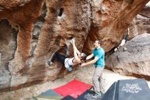 Bouldering in Hueco Tanks on 04/13/2019 with Blue Lizard Climbing and Yoga

Filename: SRM_20190413_1051430.jpg
Aperture: f/5.0
Shutter Speed: 1/160
Body: Canon EOS-1D Mark II
Lens: Canon EF 16-35mm f/2.8 L