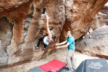 Bouldering in Hueco Tanks on 04/13/2019 with Blue Lizard Climbing and Yoga

Filename: SRM_20190413_1051440.jpg
Aperture: f/5.0
Shutter Speed: 1/160
Body: Canon EOS-1D Mark II
Lens: Canon EF 16-35mm f/2.8 L