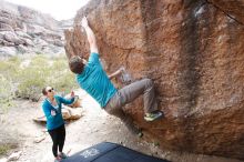 Bouldering in Hueco Tanks on 04/13/2019 with Blue Lizard Climbing and Yoga

Filename: SRM_20190413_1100030.jpg
Aperture: f/5.0
Shutter Speed: 1/200
Body: Canon EOS-1D Mark II
Lens: Canon EF 16-35mm f/2.8 L