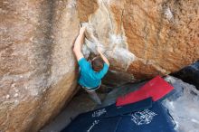 Bouldering in Hueco Tanks on 04/13/2019 with Blue Lizard Climbing and Yoga

Filename: SRM_20190413_1105090.jpg
Aperture: f/5.0
Shutter Speed: 1/250
Body: Canon EOS-1D Mark II
Lens: Canon EF 16-35mm f/2.8 L