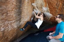 Bouldering in Hueco Tanks on 04/13/2019 with Blue Lizard Climbing and Yoga

Filename: SRM_20190413_1112480.jpg
Aperture: f/5.6
Shutter Speed: 1/400
Body: Canon EOS-1D Mark II
Lens: Canon EF 16-35mm f/2.8 L