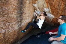 Bouldering in Hueco Tanks on 04/13/2019 with Blue Lizard Climbing and Yoga

Filename: SRM_20190413_1112490.jpg
Aperture: f/5.6
Shutter Speed: 1/320
Body: Canon EOS-1D Mark II
Lens: Canon EF 16-35mm f/2.8 L