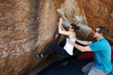 Bouldering in Hueco Tanks on 04/13/2019 with Blue Lizard Climbing and Yoga

Filename: SRM_20190413_1112491.jpg
Aperture: f/5.6
Shutter Speed: 1/400
Body: Canon EOS-1D Mark II
Lens: Canon EF 16-35mm f/2.8 L