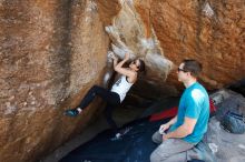 Bouldering in Hueco Tanks on 04/13/2019 with Blue Lizard Climbing and Yoga

Filename: SRM_20190413_1114020.jpg
Aperture: f/5.6
Shutter Speed: 1/400
Body: Canon EOS-1D Mark II
Lens: Canon EF 16-35mm f/2.8 L