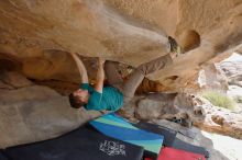 Bouldering in Hueco Tanks on 04/13/2019 with Blue Lizard Climbing and Yoga

Filename: SRM_20190413_1152020.jpg
Aperture: f/5.6
Shutter Speed: 1/160
Body: Canon EOS-1D Mark II
Lens: Canon EF 16-35mm f/2.8 L