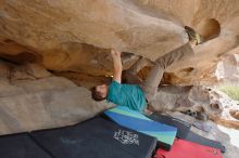 Bouldering in Hueco Tanks on 04/13/2019 with Blue Lizard Climbing and Yoga

Filename: SRM_20190413_1152060.jpg
Aperture: f/5.6
Shutter Speed: 1/125
Body: Canon EOS-1D Mark II
Lens: Canon EF 16-35mm f/2.8 L