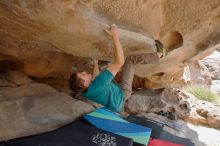 Bouldering in Hueco Tanks on 04/13/2019 with Blue Lizard Climbing and Yoga

Filename: SRM_20190413_1152080.jpg
Aperture: f/5.6
Shutter Speed: 1/160
Body: Canon EOS-1D Mark II
Lens: Canon EF 16-35mm f/2.8 L