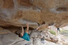 Bouldering in Hueco Tanks on 04/13/2019 with Blue Lizard Climbing and Yoga

Filename: SRM_20190413_1215370.jpg
Aperture: f/5.6
Shutter Speed: 1/125
Body: Canon EOS-1D Mark II
Lens: Canon EF 16-35mm f/2.8 L