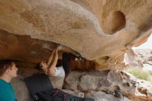 Bouldering in Hueco Tanks on 04/13/2019 with Blue Lizard Climbing and Yoga

Filename: SRM_20190413_1223000.jpg
Aperture: f/5.6
Shutter Speed: 1/250
Body: Canon EOS-1D Mark II
Lens: Canon EF 16-35mm f/2.8 L