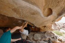 Bouldering in Hueco Tanks on 04/13/2019 with Blue Lizard Climbing and Yoga

Filename: SRM_20190413_1223030.jpg
Aperture: f/5.6
Shutter Speed: 1/250
Body: Canon EOS-1D Mark II
Lens: Canon EF 16-35mm f/2.8 L