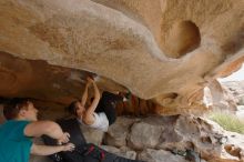 Bouldering in Hueco Tanks on 04/13/2019 with Blue Lizard Climbing and Yoga

Filename: SRM_20190413_1223031.jpg
Aperture: f/5.6
Shutter Speed: 1/250
Body: Canon EOS-1D Mark II
Lens: Canon EF 16-35mm f/2.8 L