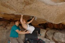 Bouldering in Hueco Tanks on 04/13/2019 with Blue Lizard Climbing and Yoga

Filename: SRM_20190413_1254560.jpg
Aperture: f/5.6
Shutter Speed: 1/250
Body: Canon EOS-1D Mark II
Lens: Canon EF 16-35mm f/2.8 L