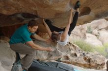 Bouldering in Hueco Tanks on 04/13/2019 with Blue Lizard Climbing and Yoga

Filename: SRM_20190413_1311050.jpg
Aperture: f/4.0
Shutter Speed: 1/400
Body: Canon EOS-1D Mark II
Lens: Canon EF 50mm f/1.8 II