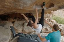 Bouldering in Hueco Tanks on 04/13/2019 with Blue Lizard Climbing and Yoga

Filename: SRM_20190413_1311140.jpg
Aperture: f/4.0
Shutter Speed: 1/400
Body: Canon EOS-1D Mark II
Lens: Canon EF 50mm f/1.8 II