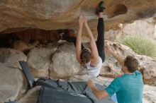 Bouldering in Hueco Tanks on 04/13/2019 with Blue Lizard Climbing and Yoga

Filename: SRM_20190413_1311141.jpg
Aperture: f/4.0
Shutter Speed: 1/320
Body: Canon EOS-1D Mark II
Lens: Canon EF 50mm f/1.8 II