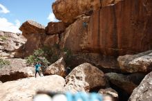 Bouldering in Hueco Tanks on 04/13/2019 with Blue Lizard Climbing and Yoga

Filename: SRM_20190413_1347270.jpg
Aperture: f/4.0
Shutter Speed: 1/800
Body: Canon EOS-1D Mark II
Lens: Canon EF 16-35mm f/2.8 L