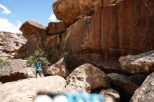 Bouldering in Hueco Tanks on 04/13/2019 with Blue Lizard Climbing and Yoga

Filename: SRM_20190413_1347350.jpg
Aperture: f/4.0
Shutter Speed: 1/800
Body: Canon EOS-1D Mark II
Lens: Canon EF 16-35mm f/2.8 L