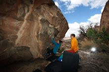 Bouldering in Hueco Tanks on 04/13/2019 with Blue Lizard Climbing and Yoga

Filename: SRM_20190413_1420280.jpg
Aperture: f/5.6
Shutter Speed: 1/250
Body: Canon EOS-1D Mark II
Lens: Canon EF 16-35mm f/2.8 L