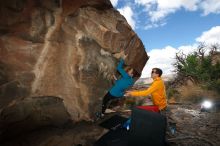 Bouldering in Hueco Tanks on 04/13/2019 with Blue Lizard Climbing and Yoga

Filename: SRM_20190413_1420340.jpg
Aperture: f/5.6
Shutter Speed: 1/250
Body: Canon EOS-1D Mark II
Lens: Canon EF 16-35mm f/2.8 L