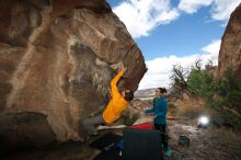 Bouldering in Hueco Tanks on 04/13/2019 with Blue Lizard Climbing and Yoga

Filename: SRM_20190413_1422450.jpg
Aperture: f/5.6
Shutter Speed: 1/250
Body: Canon EOS-1D Mark II
Lens: Canon EF 16-35mm f/2.8 L