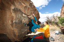 Bouldering in Hueco Tanks on 04/13/2019 with Blue Lizard Climbing and Yoga

Filename: SRM_20190413_1426090.jpg
Aperture: f/5.6
Shutter Speed: 1/250
Body: Canon EOS-1D Mark II
Lens: Canon EF 16-35mm f/2.8 L