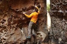 Bouldering in Hueco Tanks on 04/13/2019 with Blue Lizard Climbing and Yoga

Filename: SRM_20190413_1538030.jpg
Aperture: f/3.5
Shutter Speed: 1/160
Body: Canon EOS-1D Mark II
Lens: Canon EF 50mm f/1.8 II