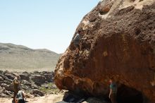 Bouldering in Hueco Tanks on 06/15/2019 with Blue Lizard Climbing and Yoga
Filename: SRM_20190615_1203260.jpg
Aperture: f/5.6
Shutter Speed: 1/400
Body: Canon EOS-1D Mark II
Lens: Canon EF 50mm f/1.8 II