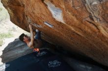 Bouldering in Hueco Tanks on 06/15/2019 with Blue Lizard Climbing and Yoga
Filename: SRM_20190615_1417180.jpg
Aperture: f/4.0
Shutter Speed: 1/250
Body: Canon EOS-1D Mark II
Lens: Canon EF 50mm f/1.8 II