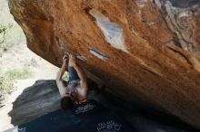 Bouldering in Hueco Tanks on 06/15/2019 with Blue Lizard Climbing and Yoga
Filename: SRM_20190615_1417240.jpg
Aperture: f/4.0
Shutter Speed: 1/250
Body: Canon EOS-1D Mark II
Lens: Canon EF 50mm f/1.8 II