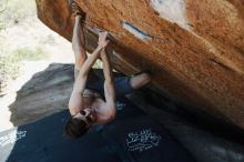 Bouldering in Hueco Tanks on 06/15/2019 with Blue Lizard Climbing and Yoga
Filename: SRM_20190615_1420430.jpg
Aperture: f/4.0
Shutter Speed: 1/200
Body: Canon EOS-1D Mark II
Lens: Canon EF 50mm f/1.8 II