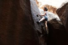 Bouldering in Hueco Tanks on 06/28/2019 with Blue Lizard Climbing and Yoga
Filename: SRM_20190628_1646250.jpg
Aperture: f/3.2
Shutter Speed: 1/640
Body: Canon EOS-1D Mark II
Lens: Canon EF 50mm f/1.8 II
