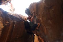 Bouldering in Hueco Tanks on 08/31/2019 with Blue Lizard Climbing and Yoga
Filename: SRM_20190831_1640490.jpg
Aperture: f/4.0
Shutter Speed: 1/320
Body: Canon EOS-1D Mark II
Lens: Canon EF 50mm f/1.8 II