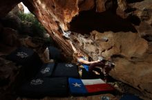 Bouldering in Hueco Tanks on 10/28/2019 with Blue Lizard Climbing and Yoga

Filename: SRM_20191028_1049550.jpg
Aperture: f/7.1
Shutter Speed: 1/250
Body: Canon EOS-1D Mark II
Lens: Canon EF 16-35mm f/2.8 L