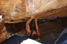 Bouldering in Hueco Tanks on 10/26/2019 with Blue Lizard Climbing and Yoga

Filename: SRM_20191026_1459020.jpg
Aperture: f/5.0
Shutter Speed: 1/200
Body: Canon EOS-1D Mark II
Lens: Canon EF 16-35mm f/2.8 L
