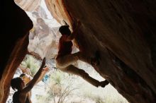 Bouldering in Hueco Tanks on 11/09/2019 with Blue Lizard Climbing and Yoga
Filename: SRM_20191109_1248070.jpg
Aperture: f/4.0
Shutter Speed: 1/400
Body: Canon EOS-1D Mark II
Lens: Canon EF 50mm f/1.8 II