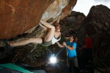 Bouldering in Hueco Tanks on 11/10/2019 with Blue Lizard Climbing and Yoga
Filename: SRM_20191110_1618580.jpg
Aperture: f/8.0
Shutter Speed: 1/250
Body: Canon EOS-1D Mark II
Lens: Canon EF 16-35mm f/2.8 L