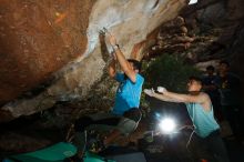 Bouldering in Hueco Tanks on 11/10/2019 with Blue Lizard Climbing and Yoga
Filename: SRM_20191110_1625490.jpg
Aperture: f/8.0
Shutter Speed: 1/250
Body: Canon EOS-1D Mark II
Lens: Canon EF 16-35mm f/2.8 L